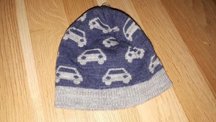 Zimní čepice s auty, mothercare,86