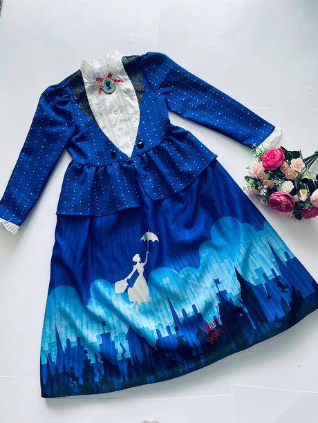 An13/ kostým mary poppins - v.7/8 let, 