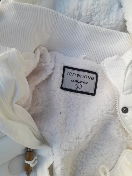 Zimní bunda bílá - vel. s-m, s