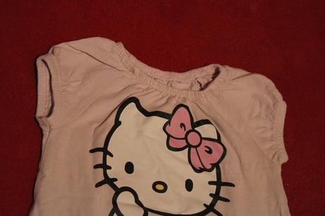 Dívčí tričko hello kitty, h&m,68