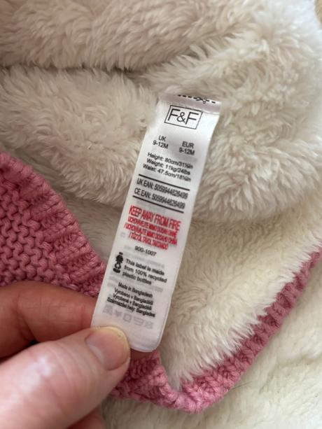 Svetr zateplený - v.9/12 měs., f&f,80