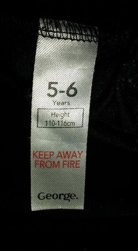 Černé sametové šaty vel. 110-116, george,110