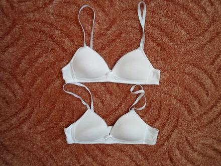Bílá dívčí podprsenka 65a, 65a