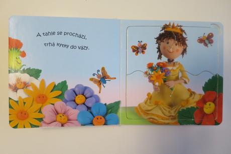 Říkanková knížka princezny - 4 ks puzzle,