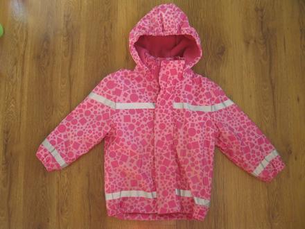 Pogumovaná bunda podšitá fleesem, 104