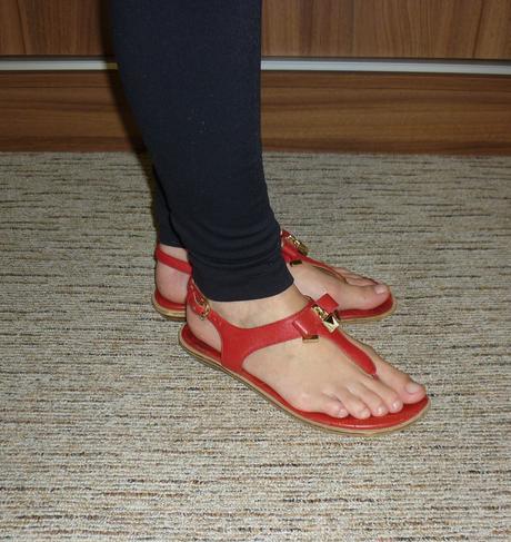 Červené dámské žabky / sandály michael kors, michael kors,39