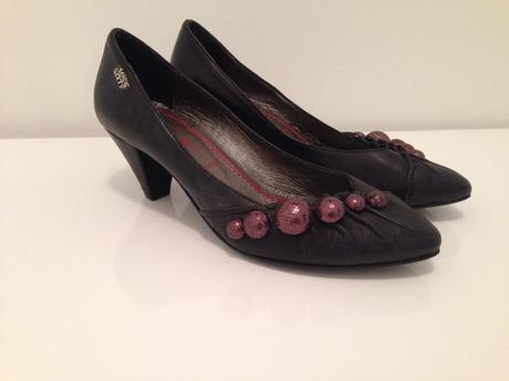 Botky na podpatku a sukne mango vel.38, 36