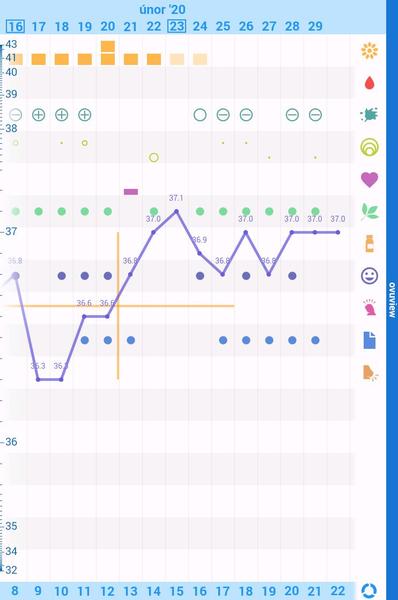 Graf BT a možné těhotenství. Co myslíte?