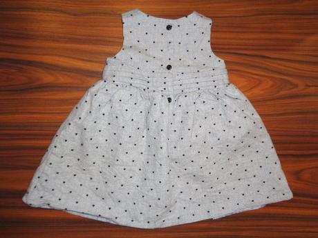 Šedé teplejší šaty se srdíčkama, young dimension,80
