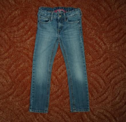 Modré kalhoty rifle džíny h&m s elastenem sqin, h&m,110