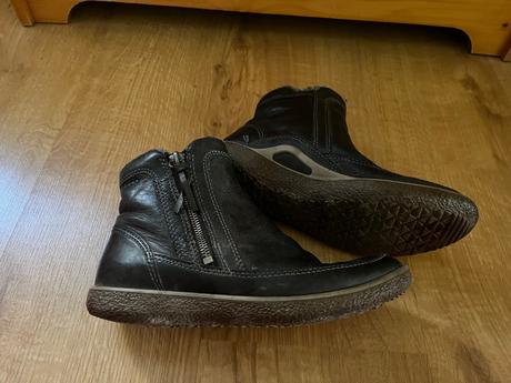 Teplé zimní boty s vlněným kožíškem ecco, ecco,37