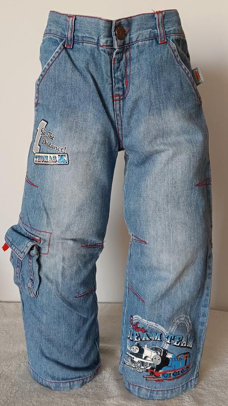 Bunda + džínové kalhoty mašinka tomáš, 98