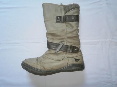 Kožené kozačky mustang,vel.34, mustang,34