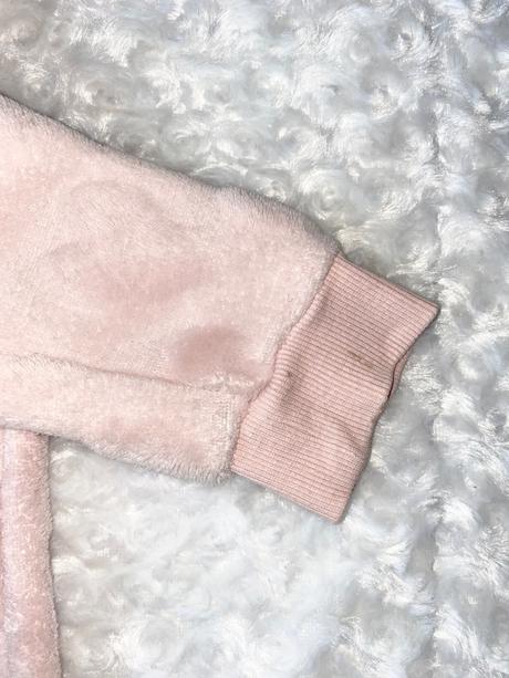 Růžová chlupatková mikina h&m, h&m,122