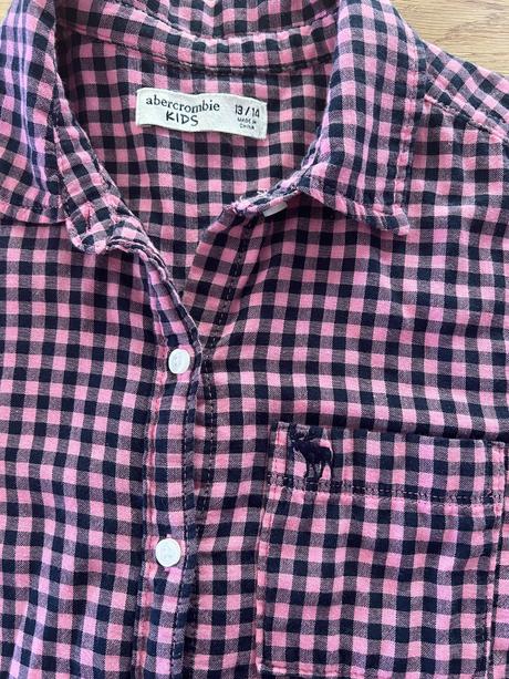 Košile růžovofialovo abercrombie&fitch vel.158/164, abercrombie&fitch,158