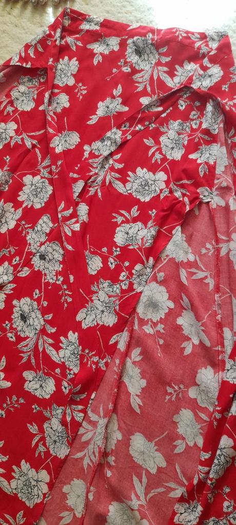 Amisu květovaná viskózová dlouhá sukně, amisu,38