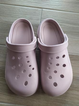 Růžové crocsy, f&f,38