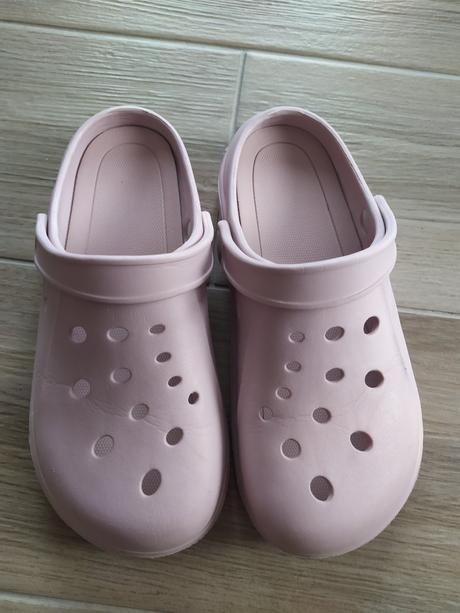 Růžové crocsy, f&f,38