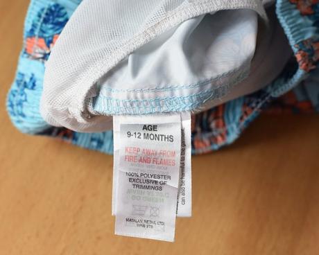 Koupací kraťasy vel. 9 - 12 m, matalan,80