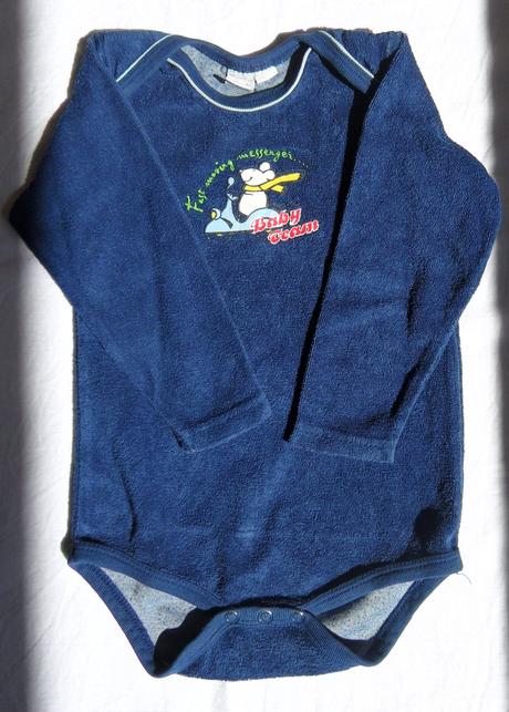 C105	chlapecké froté body myška vel. 74-80, mac,74