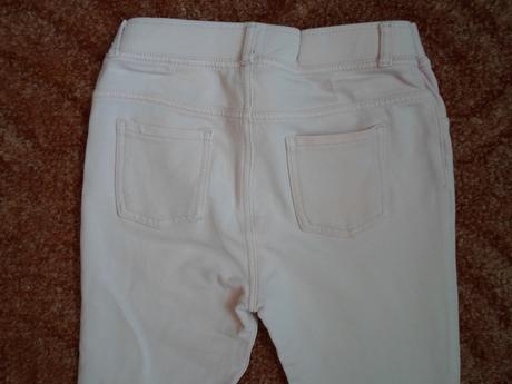 Růžové kalhoty legíny, h&m,140
