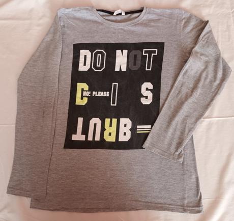 Šedé chlapecké triko dlouhý rukáv pepco, pepco,158