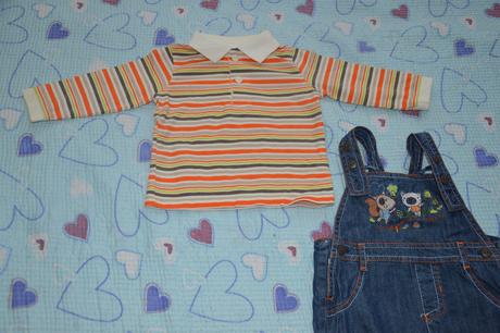 Komplet, vel. 68, zn. caa, triko + kalhoty, c&a,68