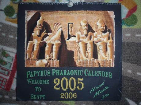 Papyrus nástěnný kalendář 2005-2006 egypt obrázky.,