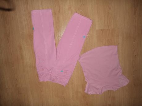 Podšité roll-on kalhoty a tričko č.97, next,98