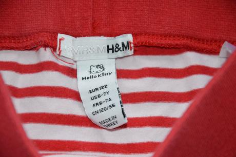 Bavlněná sukně sukýnka hello kitty, h&m,122