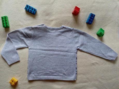 Bavlněný šedý svetr, 98