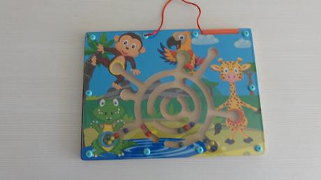 Playtive junior dřevěná hra magnetický labyrint, 