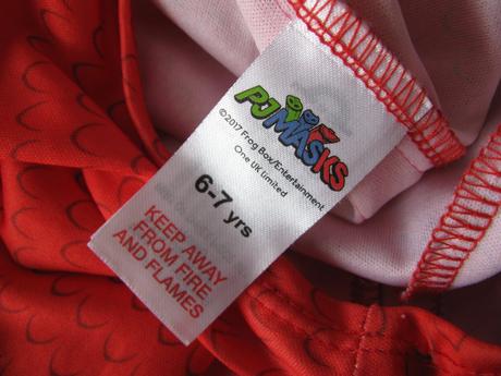 Kostým -3 dílný overal,plášť a škraboška pjmasks,