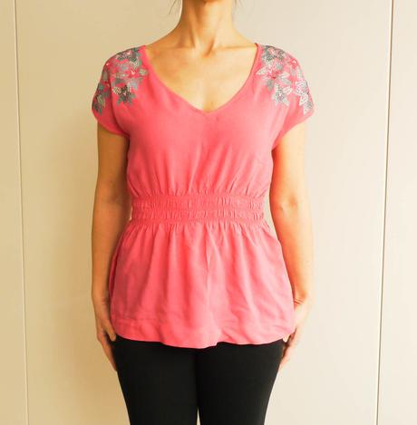 Ruzova bluzka vel. 34 h&m, h&m,34