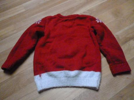 Vánoční svetr sob vel. 4-5, 110