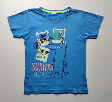 Obrázkové triko s krátkým rukávem vel. 128, 128