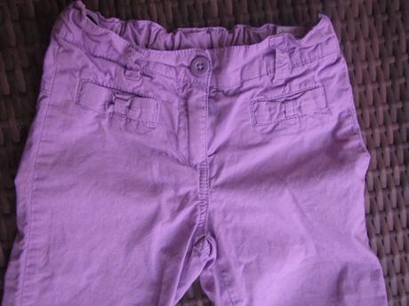 2x plátené 3/4 kalhoty šortky, palomino, 104-104, 110