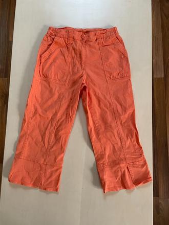 Oranžové/meruňka pláťaky 3/4, vel 152, 12let, poco, 152