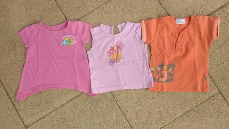 3x trička / trika krátký rukáv, reserved,80