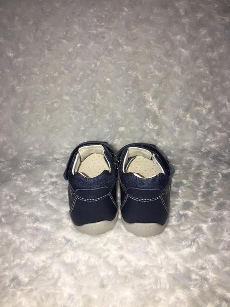 Modré kožené sandále geox, geox,22