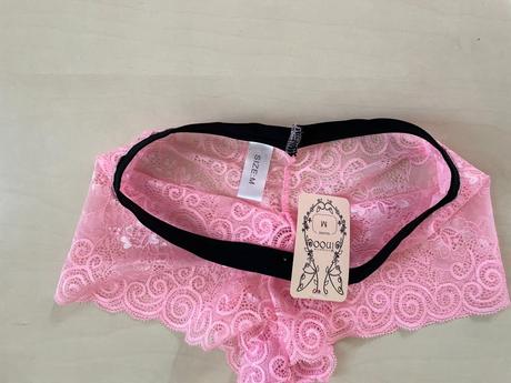 Nové krajkové kalhotky, vel m, ale jsou menší cca, xs