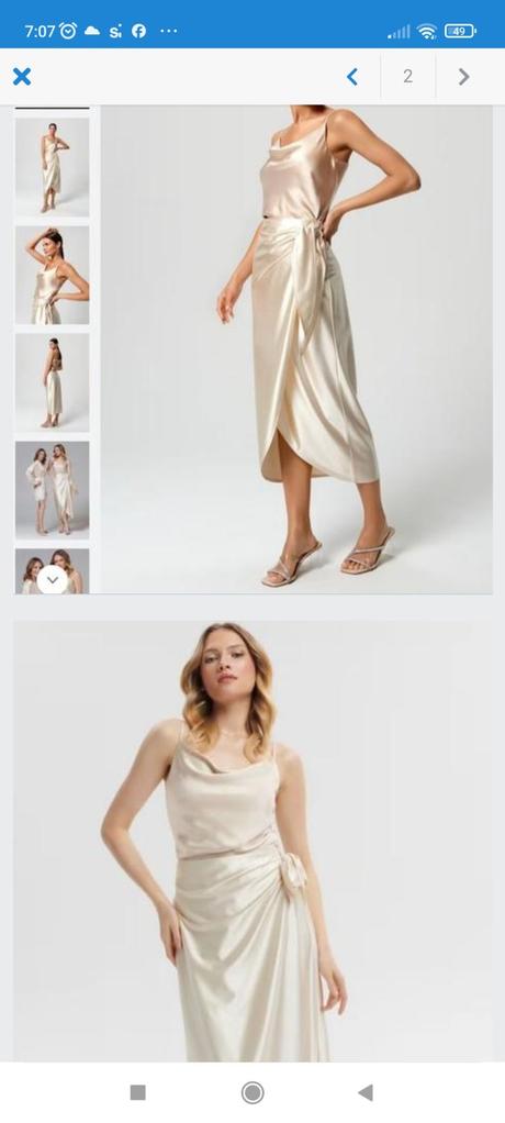 Božská saténová tílka, gate,40