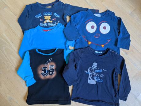 5x triko s dlouhým vel 74-80, 74