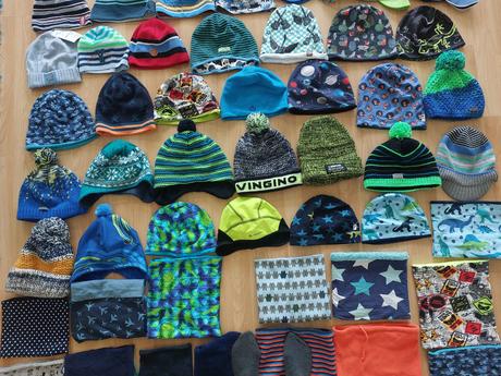 Dětská čepice, nákrčník, šála, rukavice, kšiltovka, 122