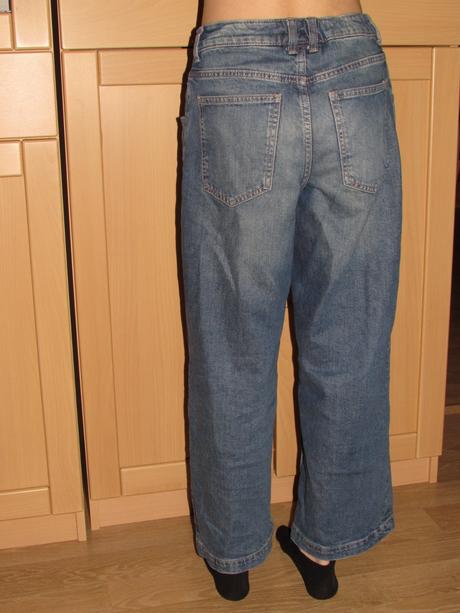 Dívčí džíny baggy, h&m,152
