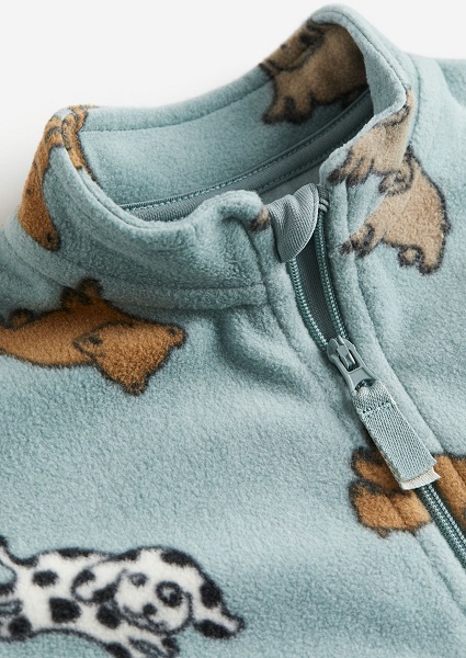 Zvířátková mikina h&m fleecová s pejsky a medvídky, h&m,104