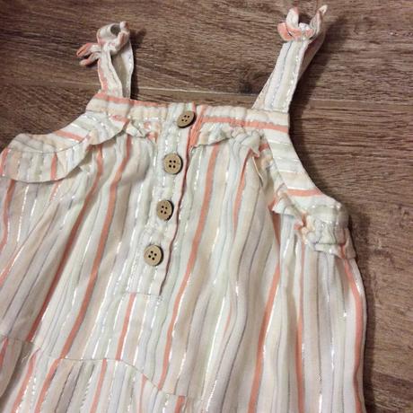 Šaty/tunika protkané stříbrnou metalickou nití, nutmeg,92