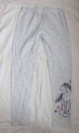 Po130. krásné melír.legíny s koníkem 8-9 let, nkd,134