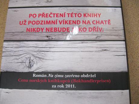 Kniha seversky thriller ,,na zimu zavřeno", 