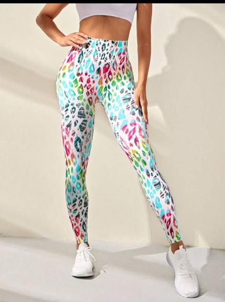 Shein sportovní legíny s širokým pasem, m